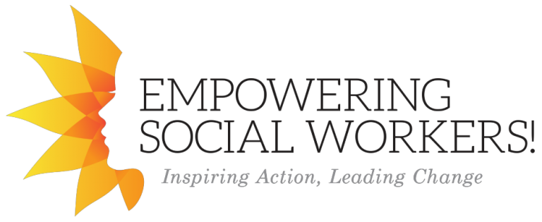 Empowering Social Workers! Inspiring Action. Leading Change. Logo